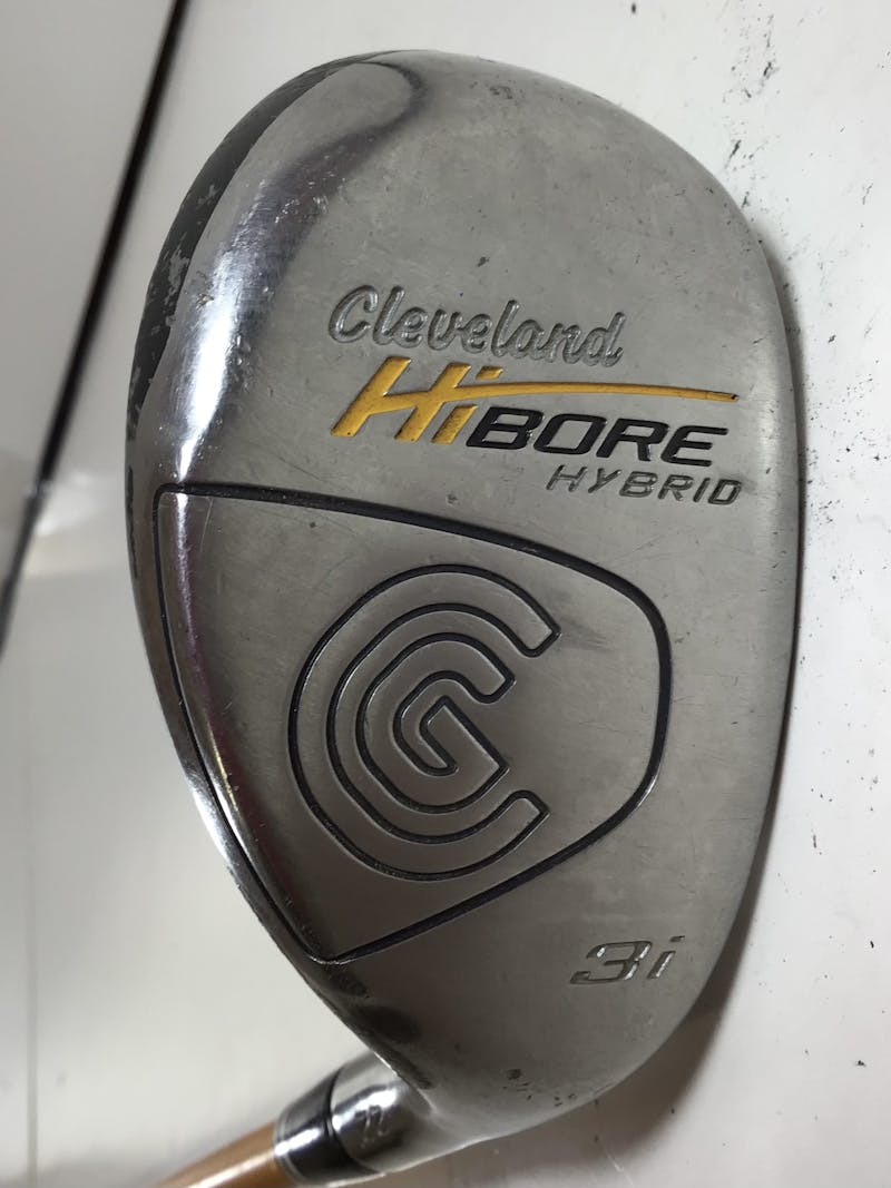 Used Cleveland HIBORE 3 Hybrid Regular Flex Graphite Shaft Hybrid Clubs