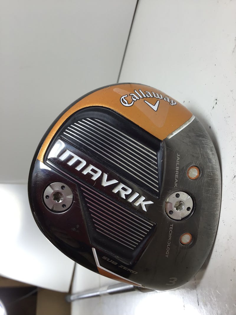 Used Callaway MAVRIK SUB ZERO 3 Wood Stiff Flex Graphite Shaft Fairway Woods