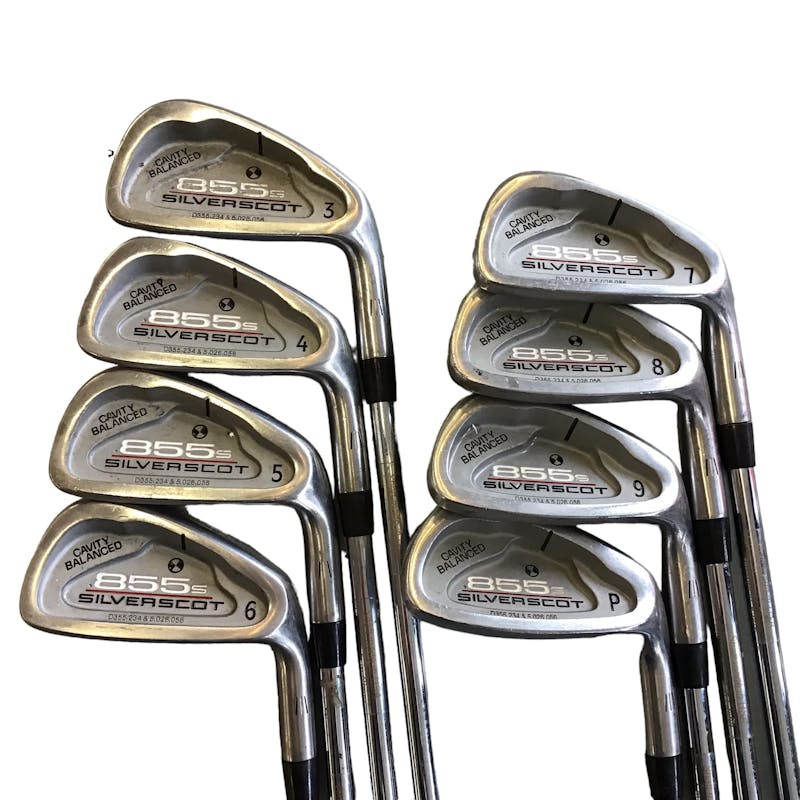 Used Tommy Armour 855S SILVERSCOT 3I-PW Stiff Flex Steel Shaft Iron Sets