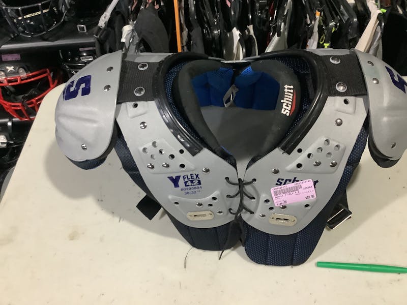 Used Schutt Y FELX 4.2 MD Football Shoulder Pads