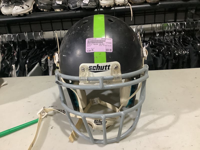 Used Schutt BLACK HELMET XS Football Helmets