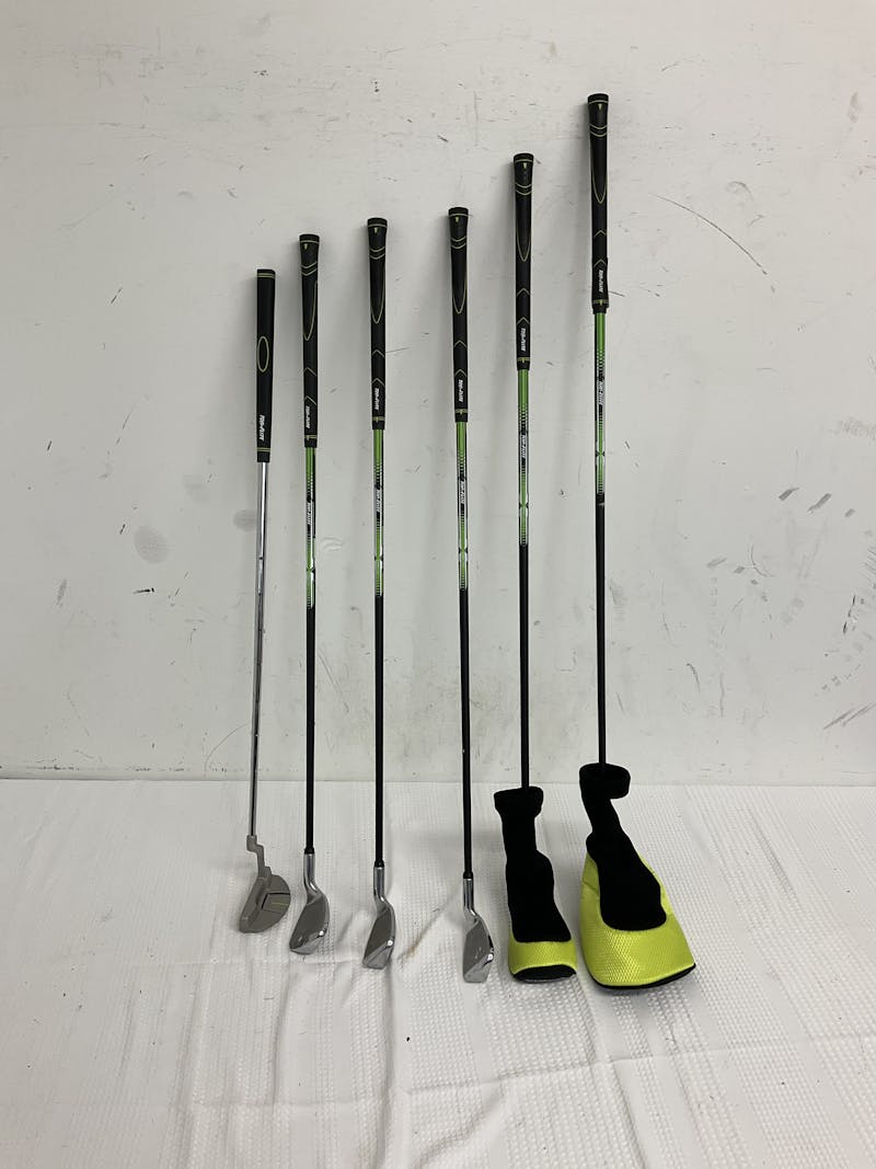 Used Top Flite BOYS 6 PIECE LEFTY STARTER SET 6 Piece Uniflex Graphite Shaft Men’s Club Sets