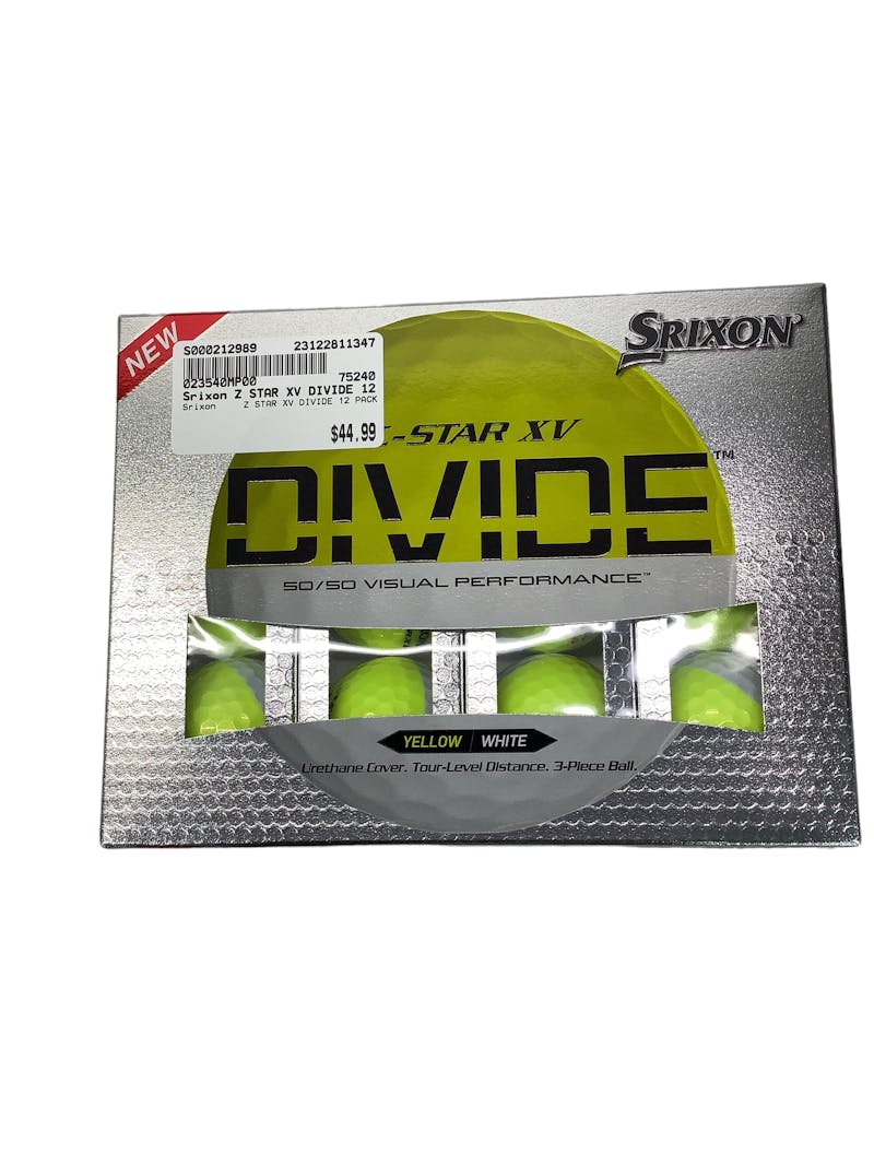 Used Srixon Z STAR XV DIVIDE 12 PACK Golf Balls