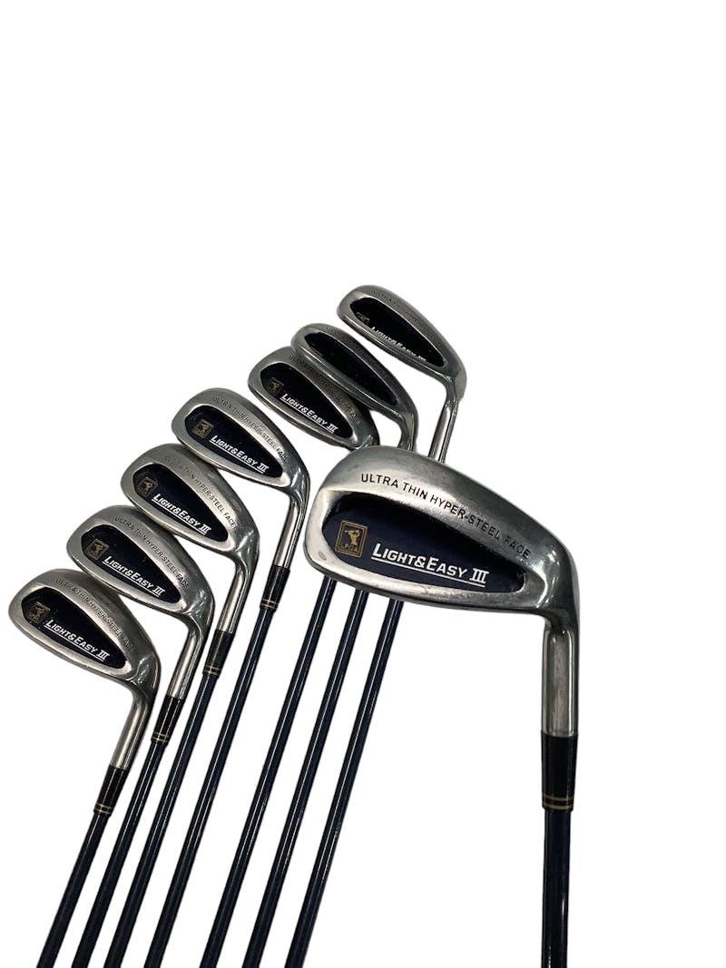 Used LPGA LIGHT AND EASY III SQUARE TWO 10 PC 10 Piece Ladies Flex Graphite Shaft Women’s Package Se