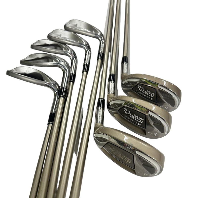 Used Adams Golf IDEA A12 OS 4 HYBRID – SW Ladies Flex Graphite Shaft Iron Sets