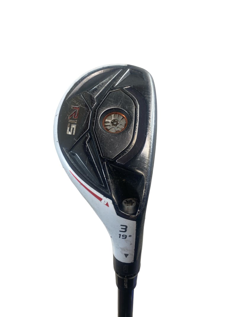 Used Taylormade RESCUE R15 3 Hybrid Stiff Flex Graphite Shaft Hybrid Clubs