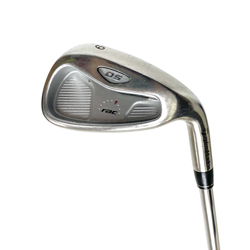 Used Taylormade RAC OS Men’s Right 9 Iron Stiff Flex Steel Shaft