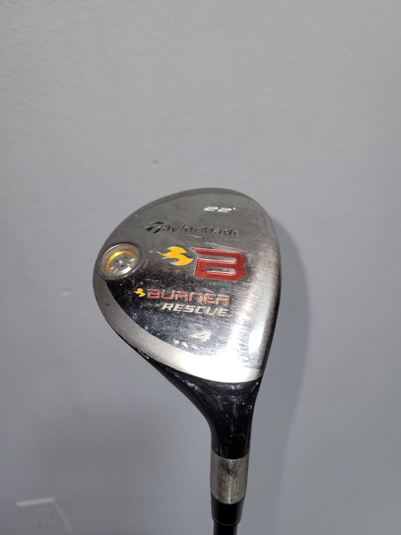 Used Taylormade BURNER 2008 4 Hybrid Stiff Flex Graphite Shaft Hybrid Clubs