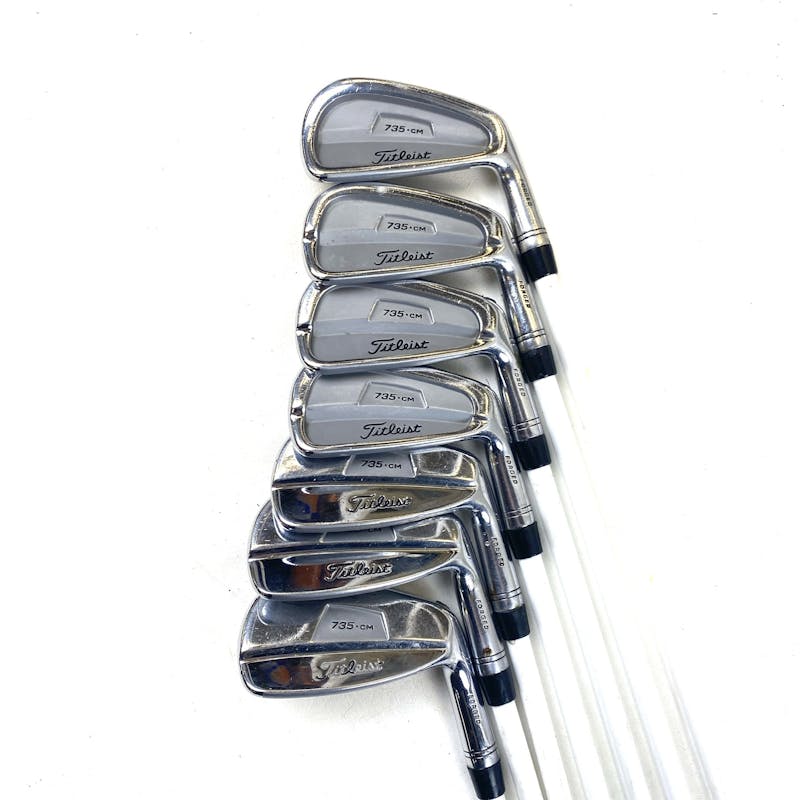 Used Titleist 735 CM FORGED 4I-PW Regular Flex Graphite Shaft Iron Sets