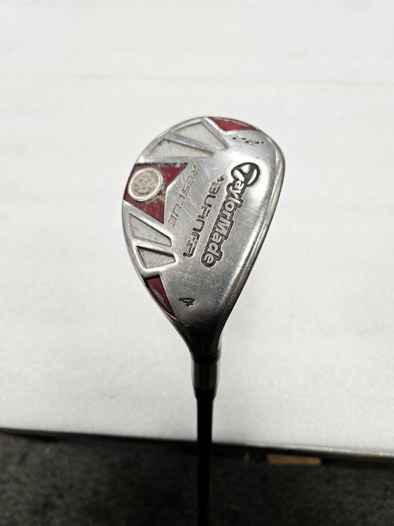 Used Taylormade BURNER RESCUE 4 Hybrid Regular Flex Graphite Shaft Hybrid Clubs