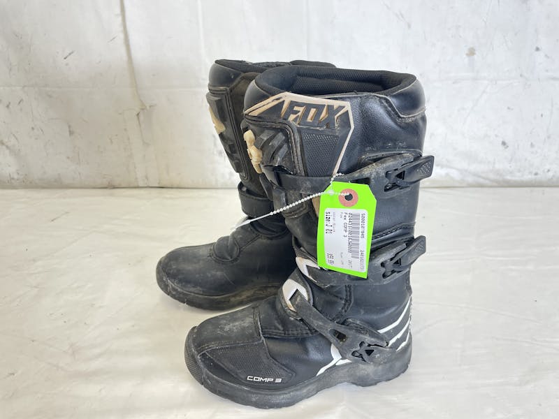 Used Fox COMP 3 Junior Size 01 Motocross Boots