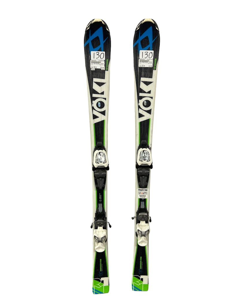 Used Volkl RTM JR 130 cm Junior Downhill Ski Combo