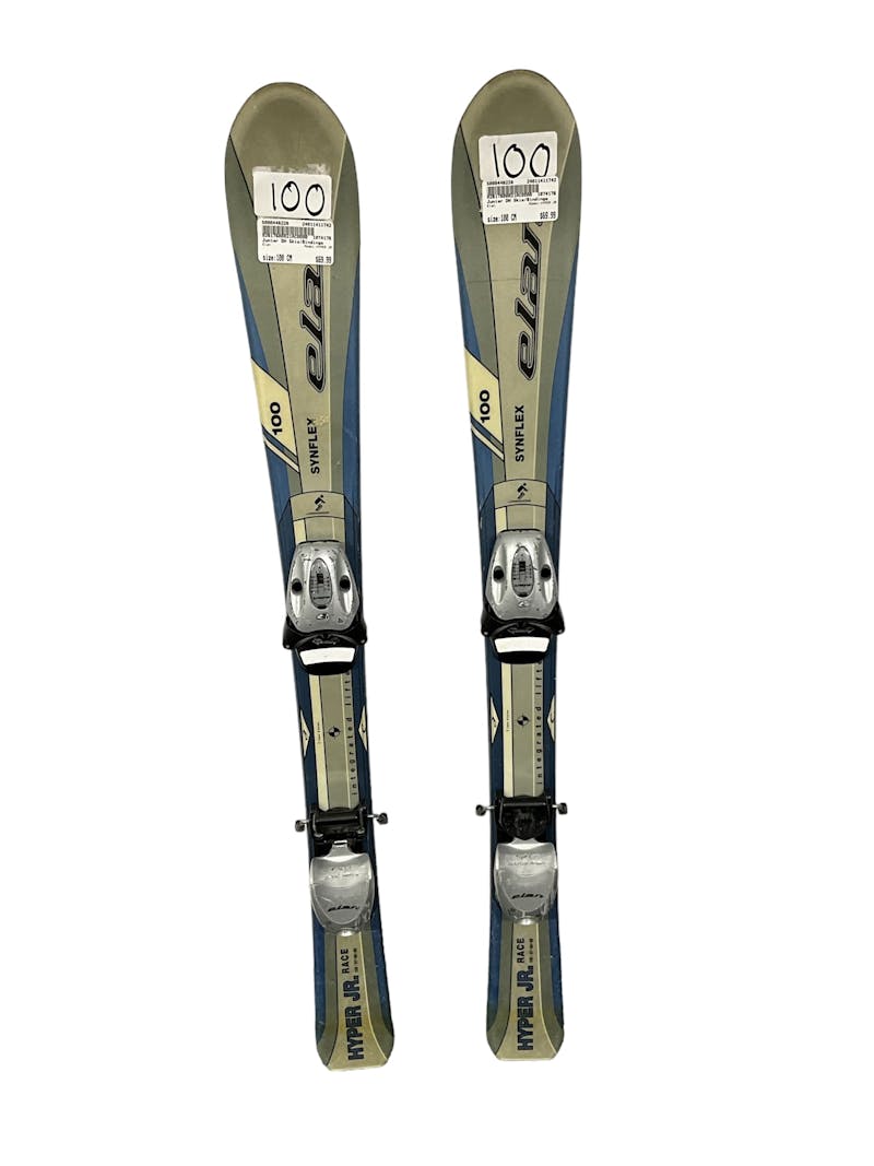 Used Elan Hyper JR 100 cm Junior Downhill Ski Combo