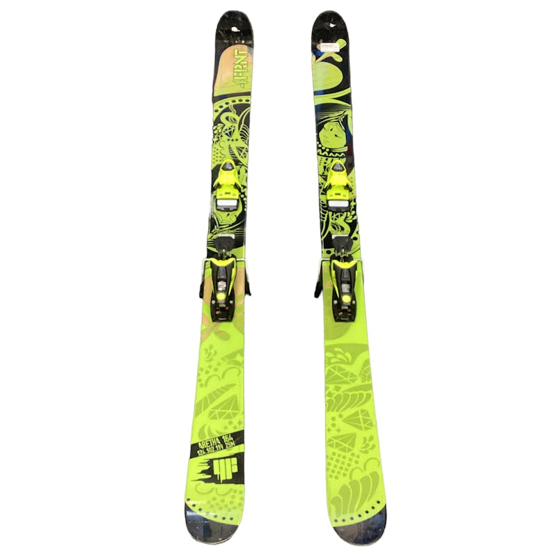 Used 4FRNT ARETHA GRN 164CM DH SKIS 164 cm Men’s Downhill Ski Combo