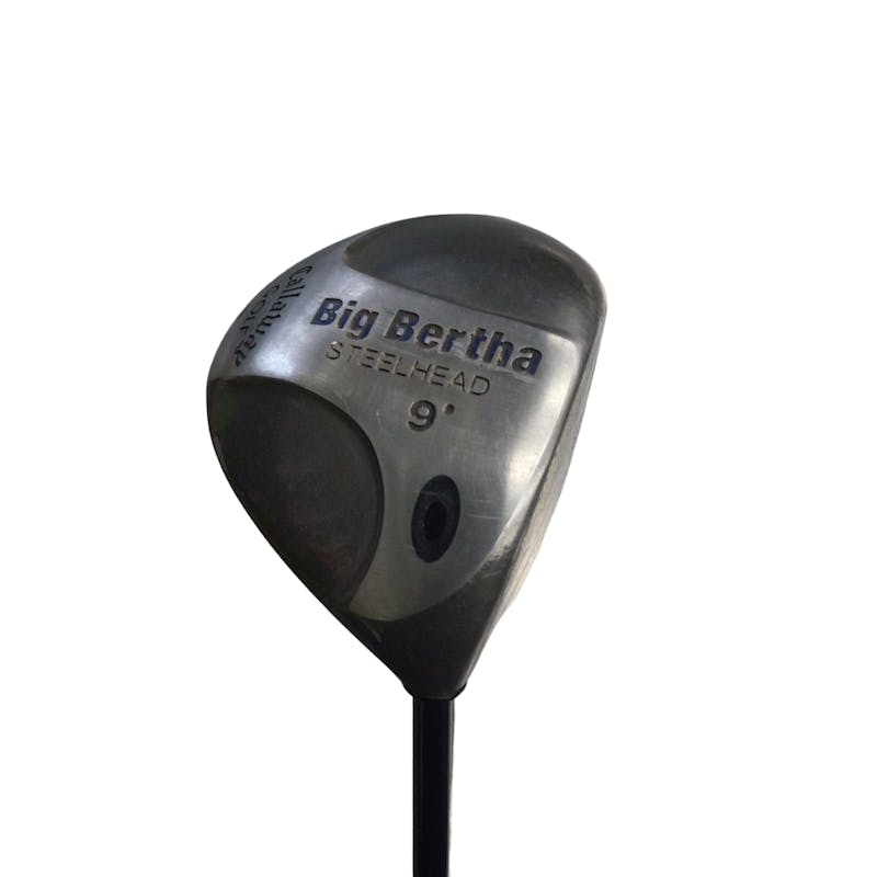 Used Callaway BIG BERTHA STEELHEAD 9.0 Degree Stiff Flex Graphite Shaft Drivers