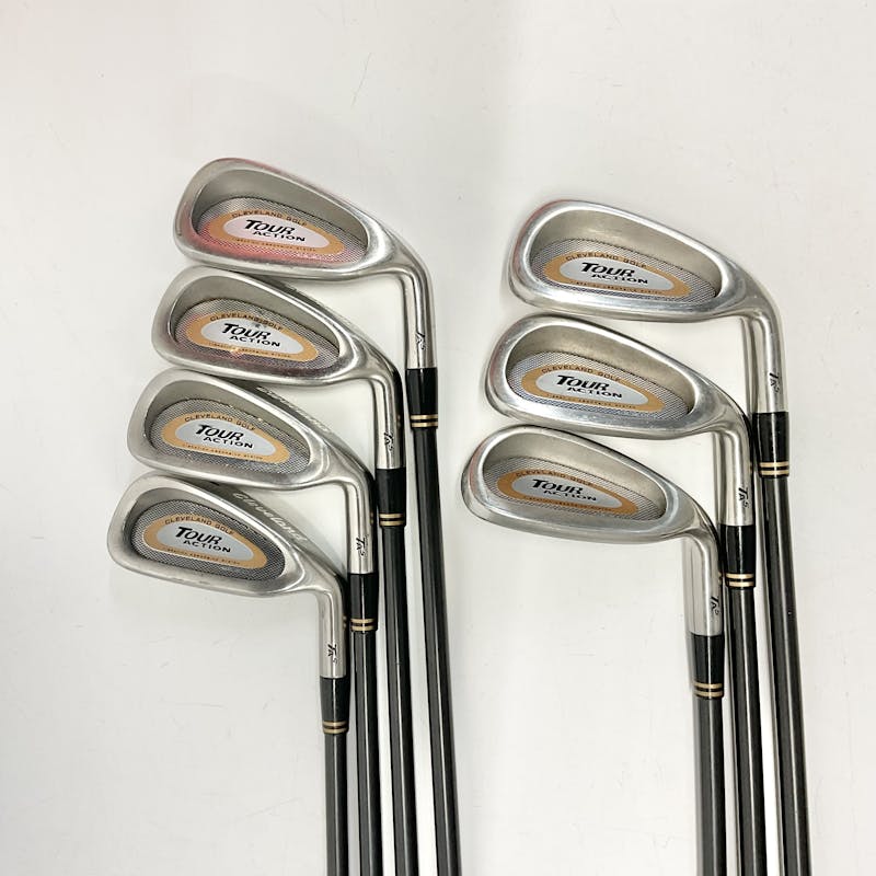 Used Cleveland TOUR ACTION TA5 4I-GW/AW Regular Flex Graphite Shaft Iron Sets