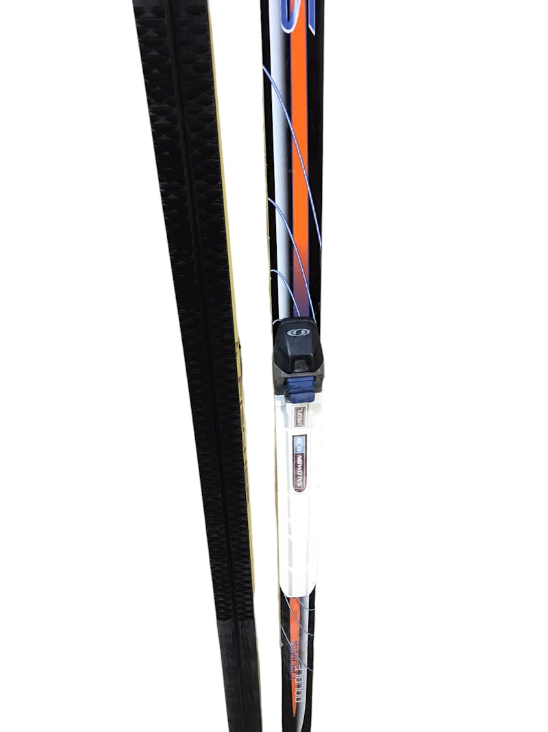 Used Fischer CROWN DOUBLE 177 cm Boys’ Cross Country Ski Combo