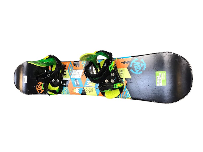 Used K2 MINI TURBO 130 cm Boys’ Snowboard Combo