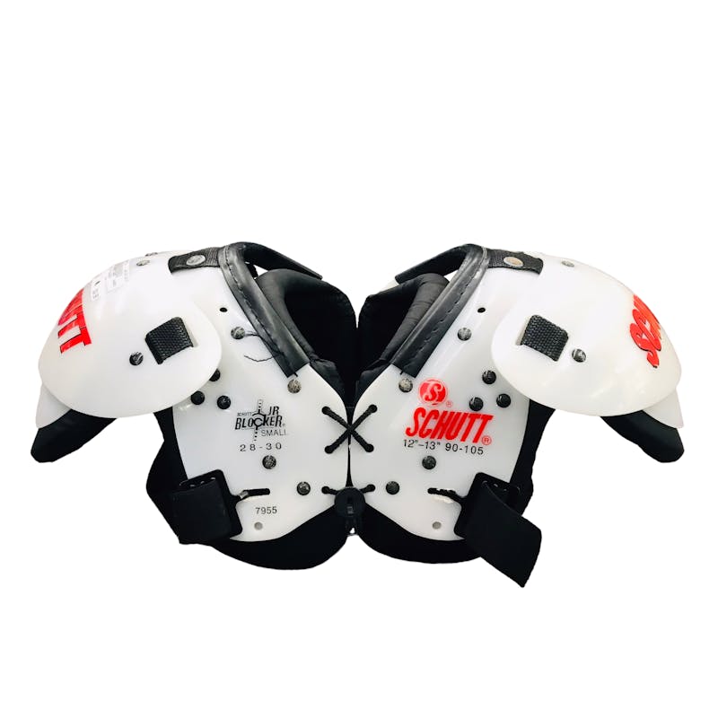 Used Schutt JR BLOCKER SM Football Shoulder Pads