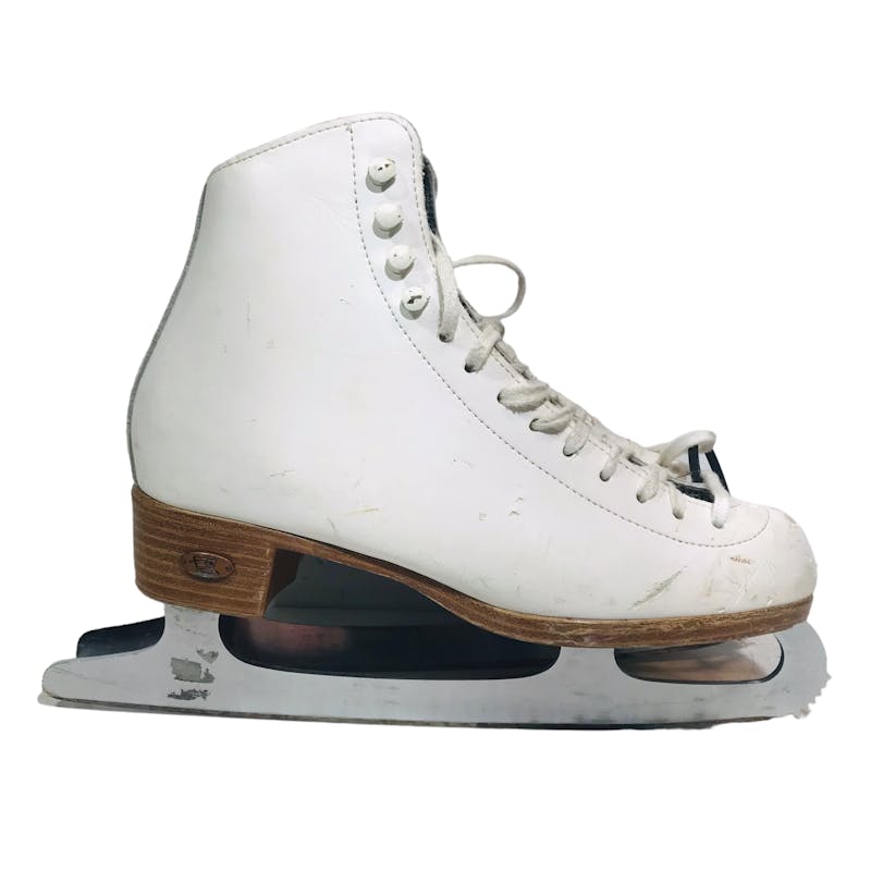 Used Riedell LEATHER FIGURE SKATES Senior 6 Women’s Figure Skates