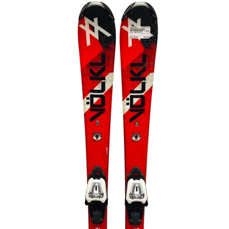 Used Volkl UNLIMITED 130 cm Boys’ Downhill Ski Combo