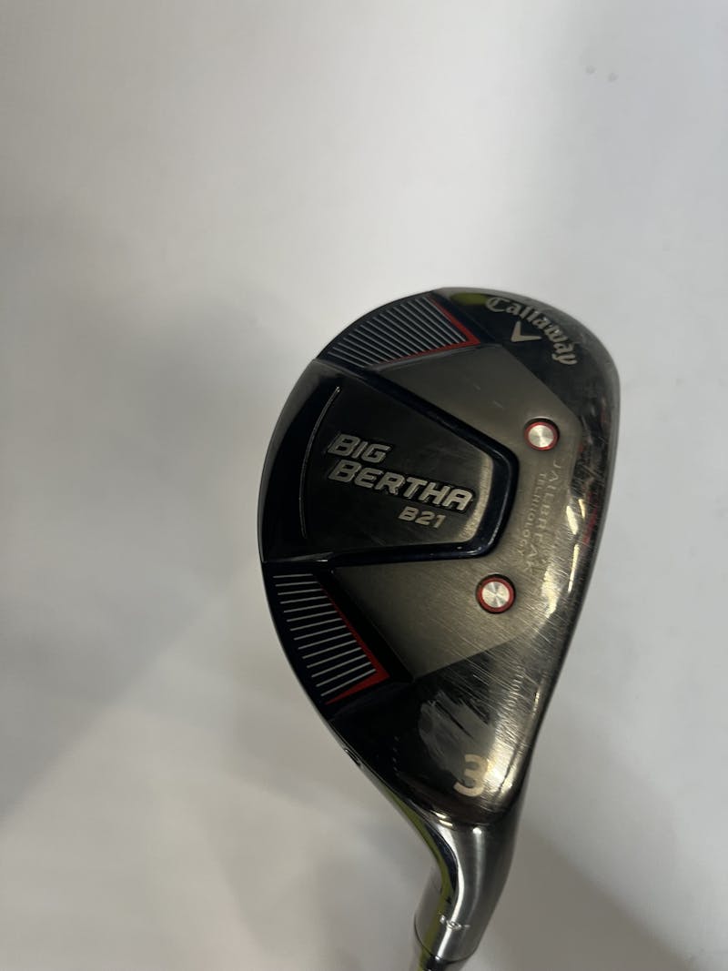 Used Callaway BIG BERTHA B21 3 Hybrid Regular Flex Graphite Shaft Hybrid Clubs