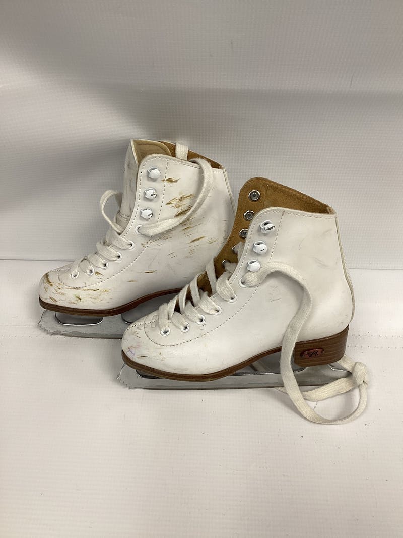 Used Riedell RIEDELL GIRLS FIGURE SKATES Youth 12.0 Junior Figure Skates