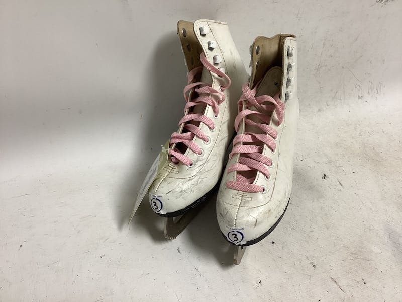 Used CHIMO TARA FIGURE SKATES Junior 03 Junior Figure Skates