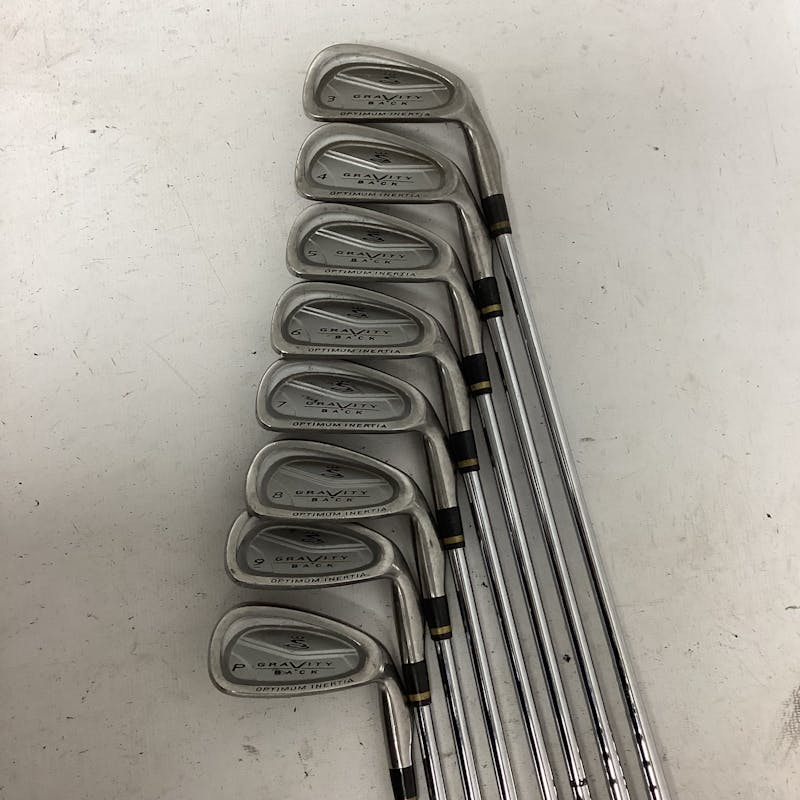 Used Cobra GRAVITY BACK 3I-PW Stiff Flex Steel Shaft Iron Sets