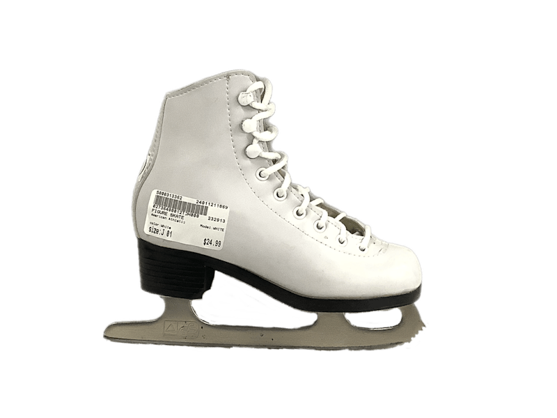 Used American Athletic WHITE Junior 01 Junior Figure Skates